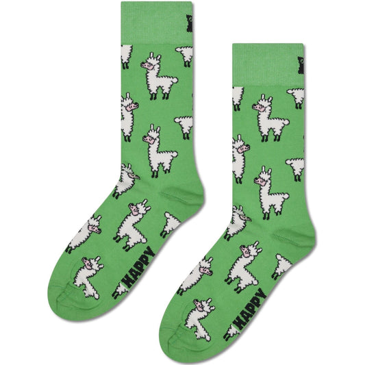 Calze Unisex Happy Socks - Llama Sock - Verde