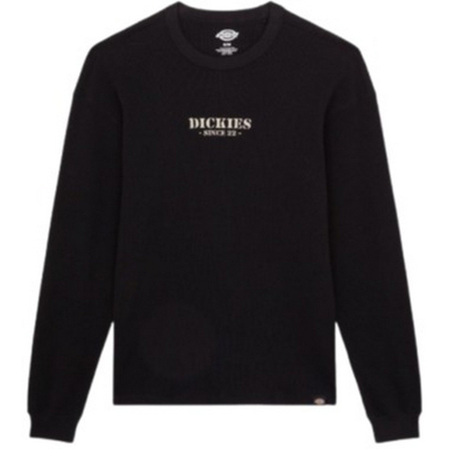 Maglie a manica lunga Uomo Dickies - Dickies Waffle Tee Ls - Nero