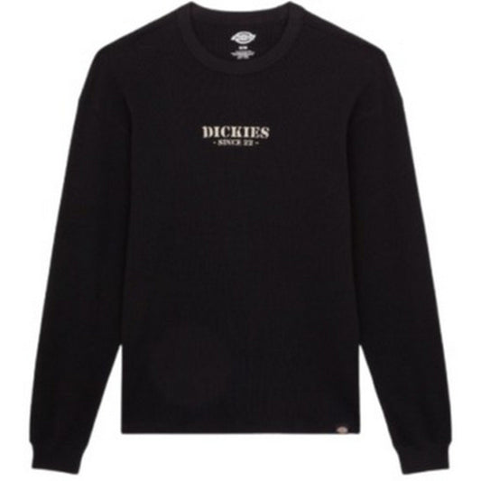 Maglie a manica lunga Uomo Dickies - Dickies Waffle Tee Ls - Nero