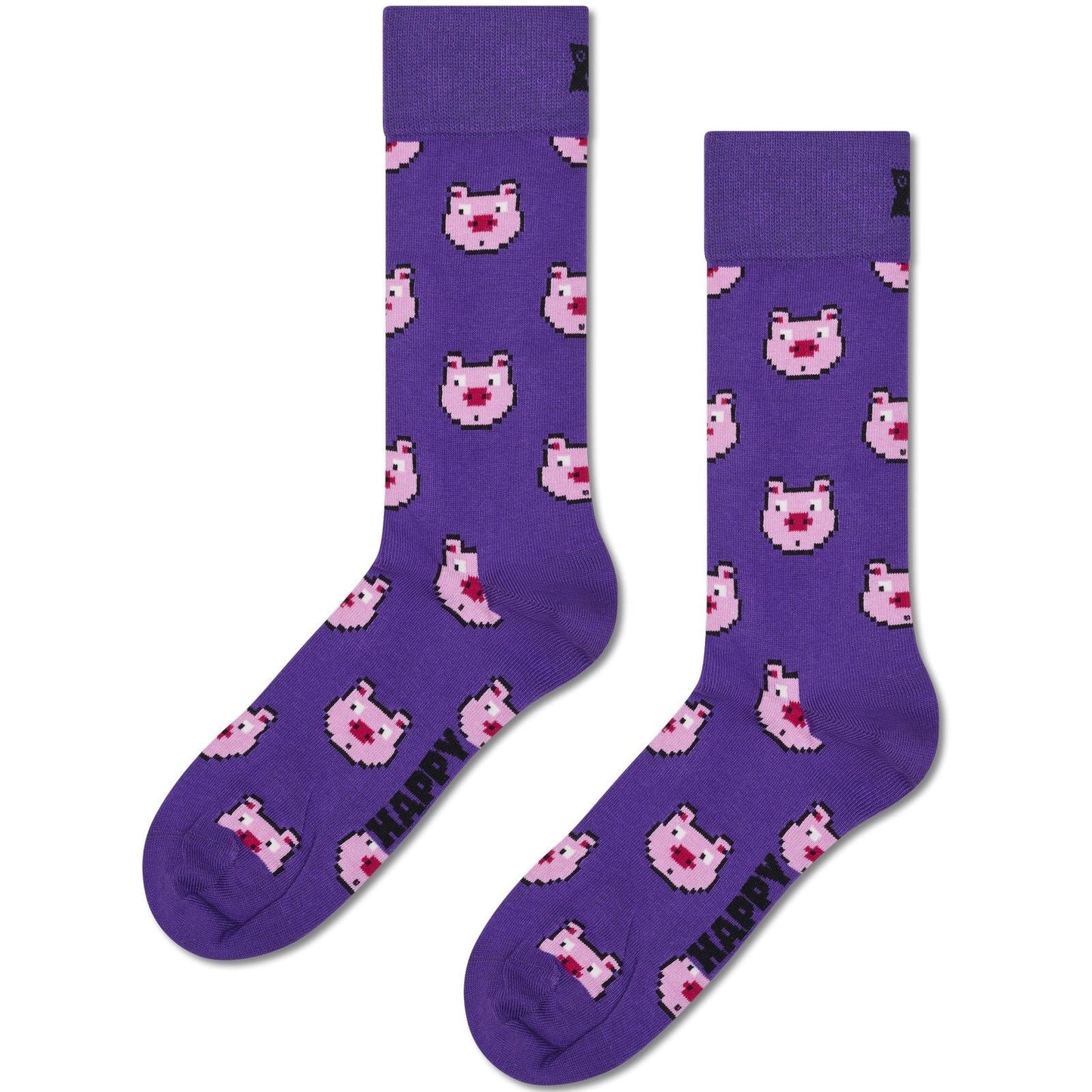 Calze Unisex Happy Socks - Pig Sock - Viola