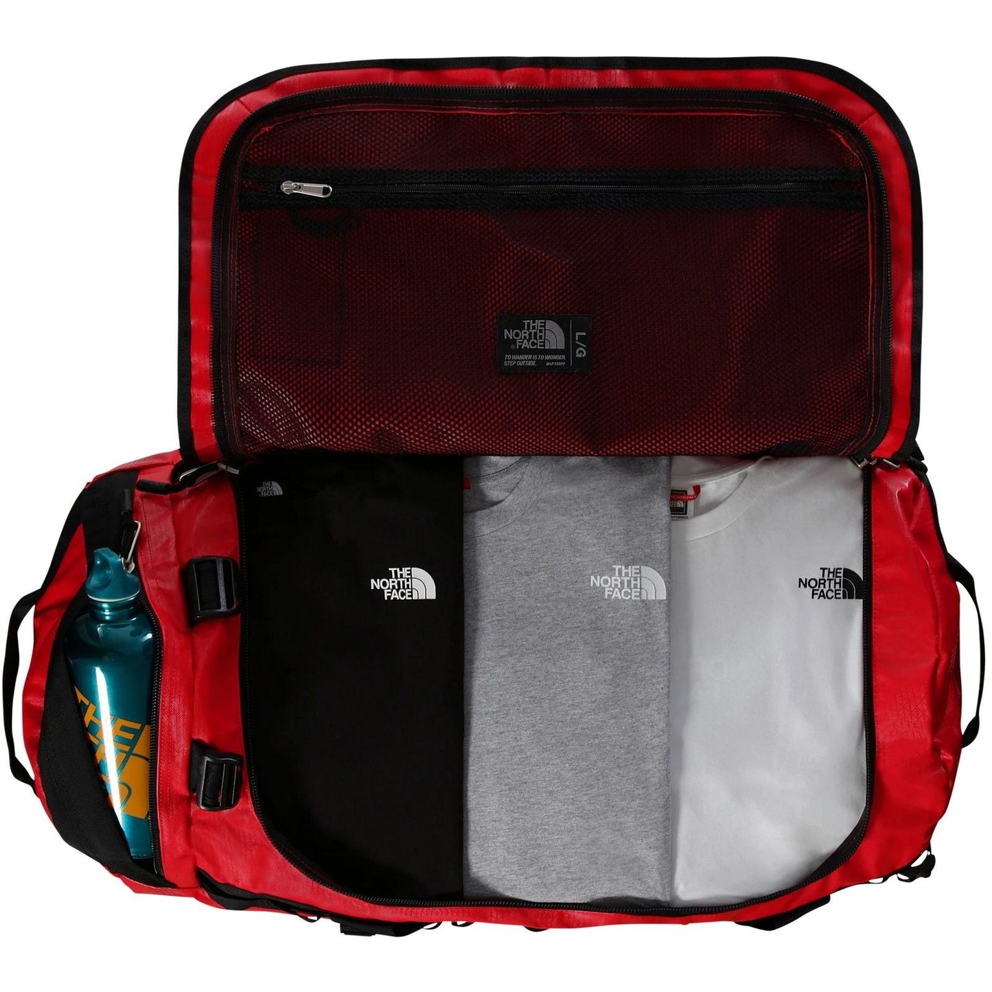 Borse a spalla Unisex The North Face - Base Camp Duffel - L - Rosso