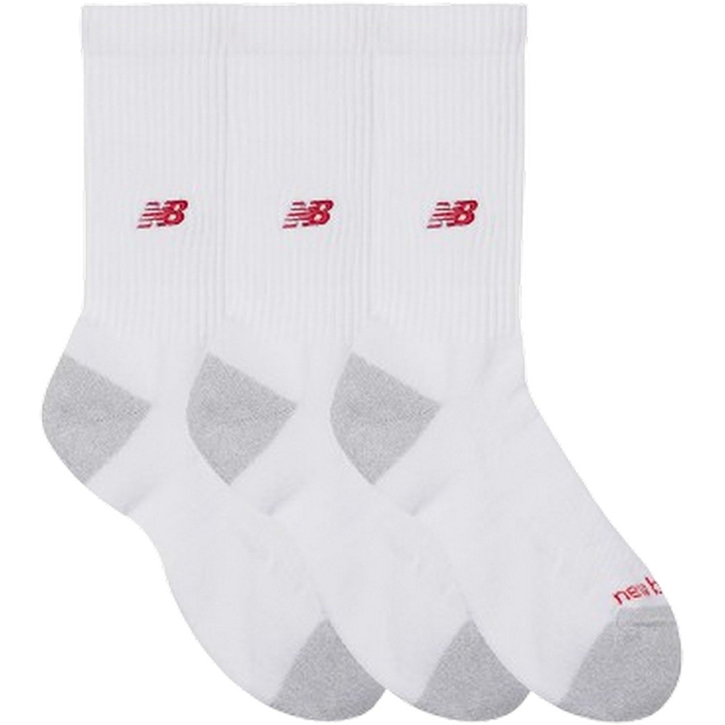 Calze Unisex New Balance - Active Premium Crew 3 Pack - Bianco