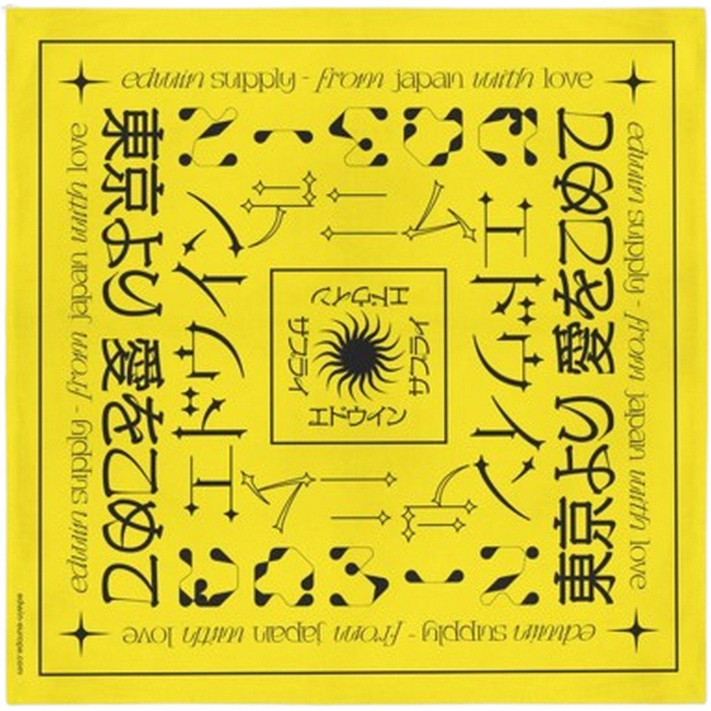 Fazzoletti da collo Unisex Edwin - Edwin Bandana - Giallo