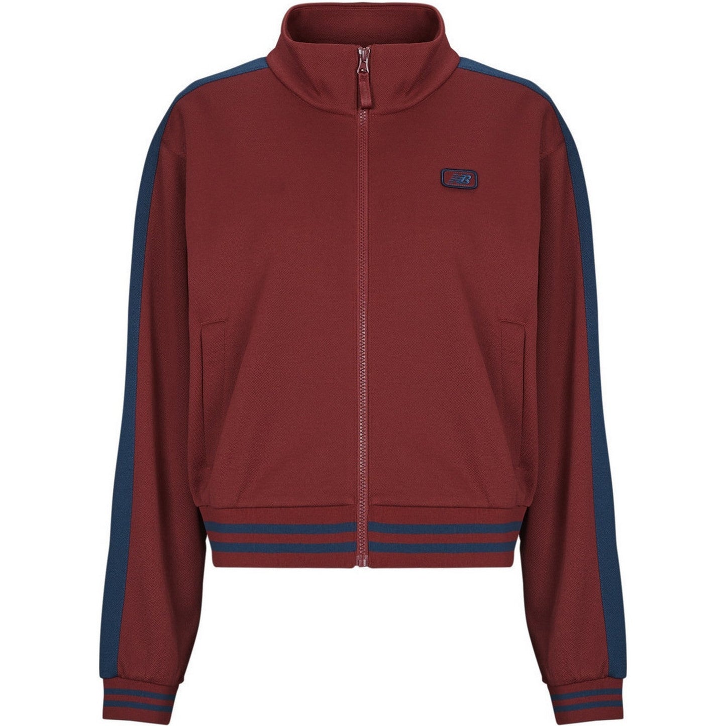 Giacche Donna New Balance - Post Season Pique Track Jacket - Marrone
