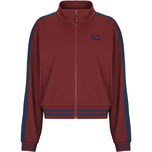 Giacche Donna New Balance - Post Season Pique Track Jacket - Marrone