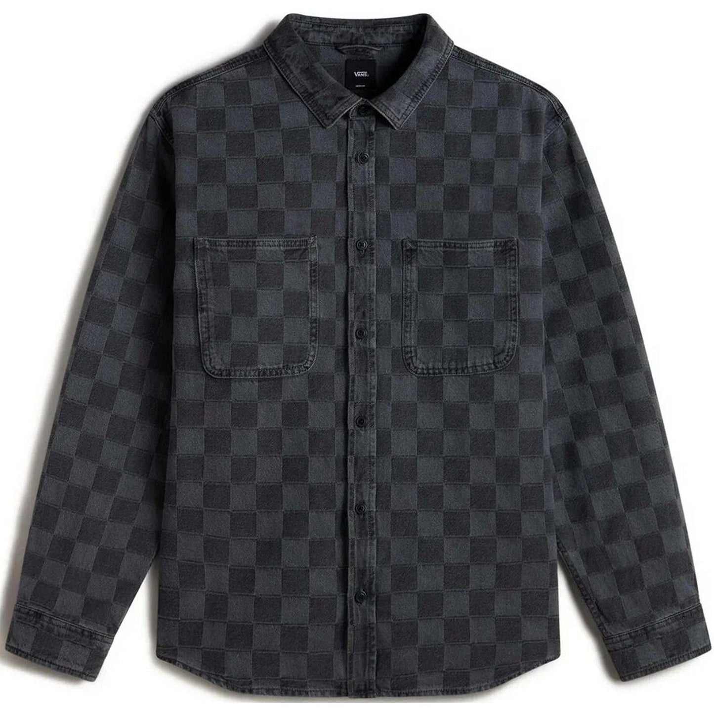 Maglie a manica lunga Uomo Vans - Hastings Checkerboard D - Nero