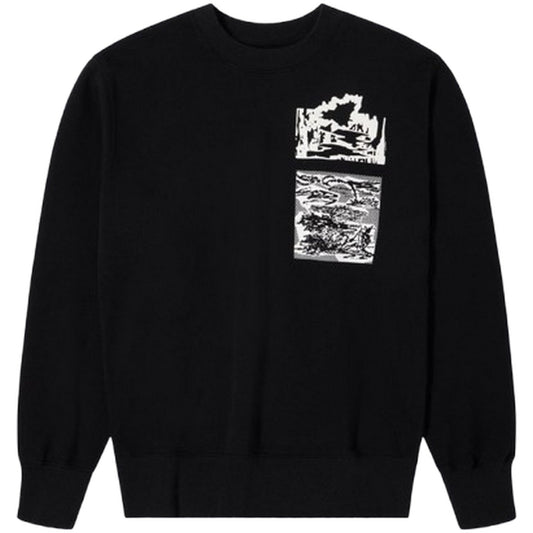 Felpe senza cappuccio Uomo Edwin - Panku Sweat - Nero