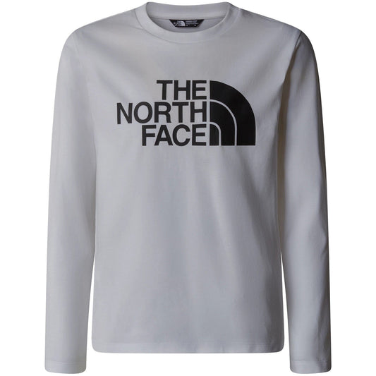 Maglie a manica lunga Ragazzo The North Face - Teen Easy Ls Tee - Bianco