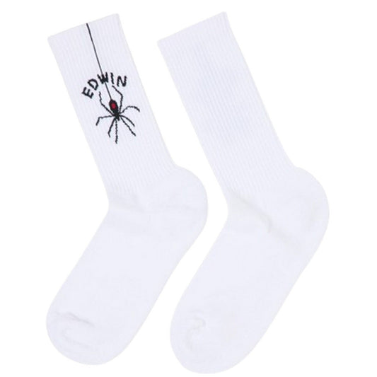 Calze Unisex Edwin - Spider Socks - Bianco