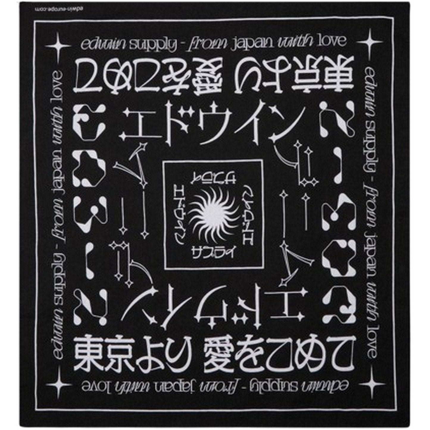 Fazzoletti da collo Unisex Edwin - Edwin Bandana - Nero