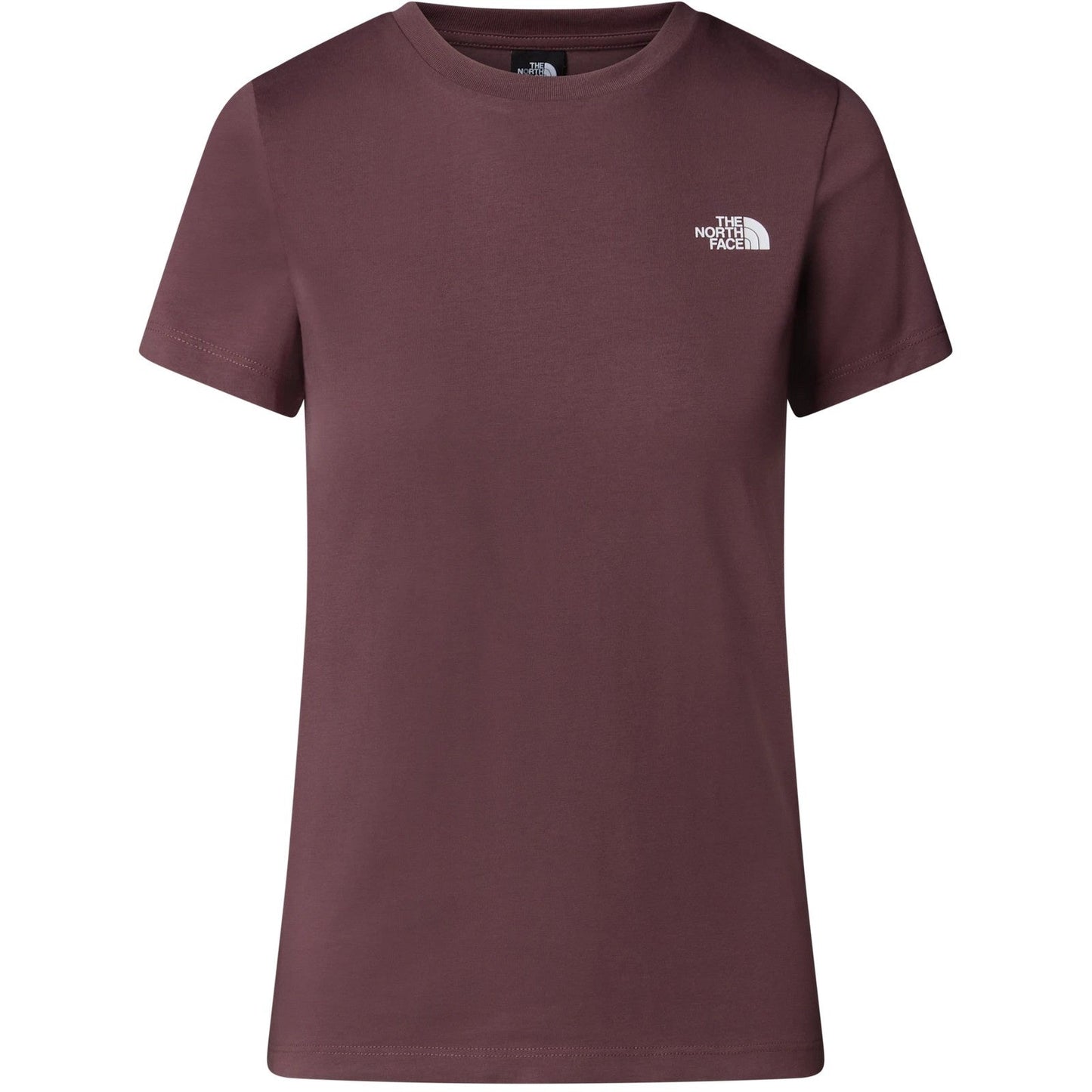 T-shirt Donna The North Face - W S/S Simple Dome Slim Tee - Bordeaux