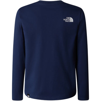 Maglie a manica lunga Ragazzo The North Face - Teen Easy Ls Tee - Blu