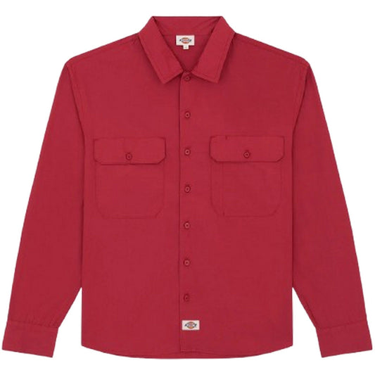 Camicie casual Uomo Dickies - Supima Work Shirt - Rosso