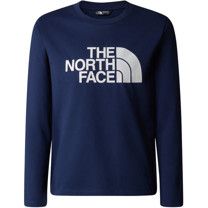 Maglie a manica lunga Ragazzo The North Face - Teen Easy Ls Tee - Blu