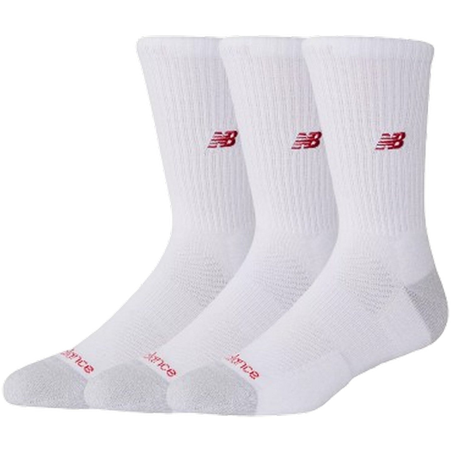 Calze Unisex New Balance - Active Premium Crew 3 Pack - Bianco