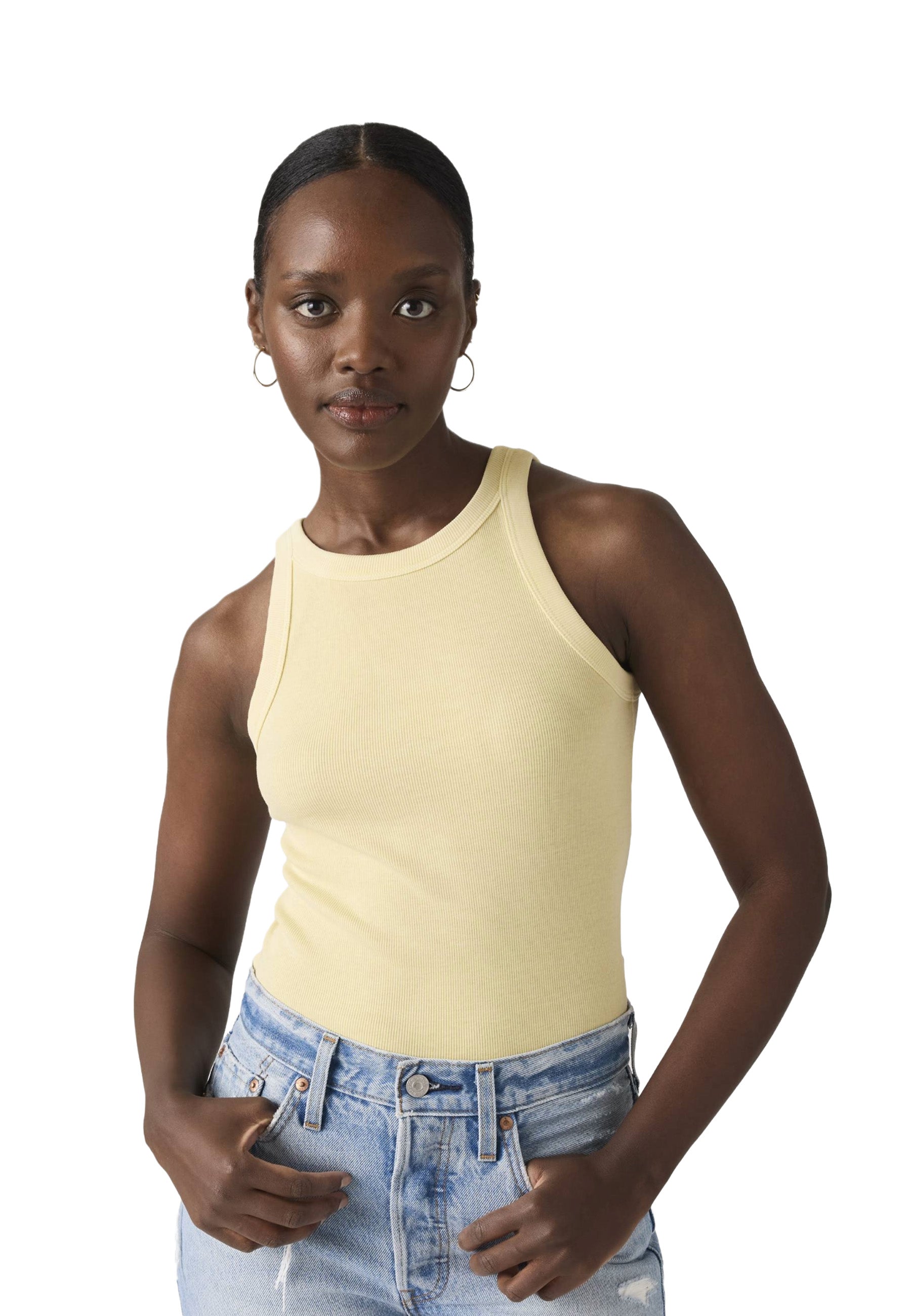 Top e canotte Giallo Levi's