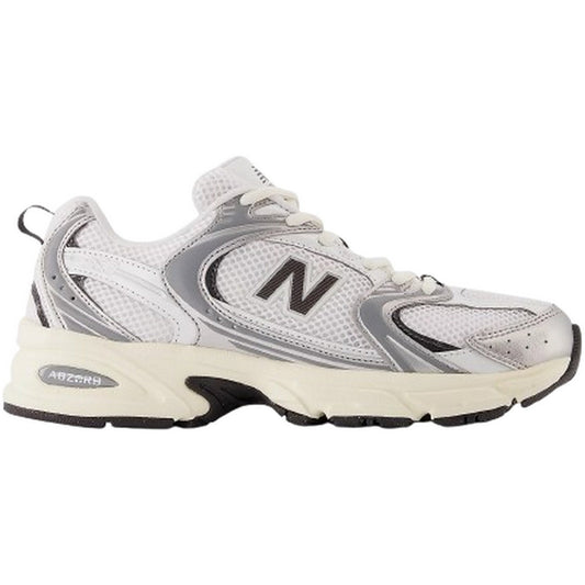 Sneaker Unisex New Balance - Scarpa Lifestyle - Unisex - Synthetic-Mes - Argento