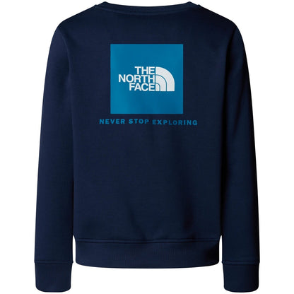 Felpe senza cappuccio Ragazzi Unisex The North Face - Teen Box Nse Regular Crew - Blu