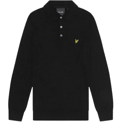 Maglie a manica lunga Uomo Lyle & Scott - Cotton Merino Long Sleeve Knit - Nero