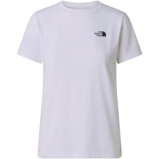 T-shirt Donna The North Face - W Evolution Simple Dome Slm Short Sleeve - Bianco