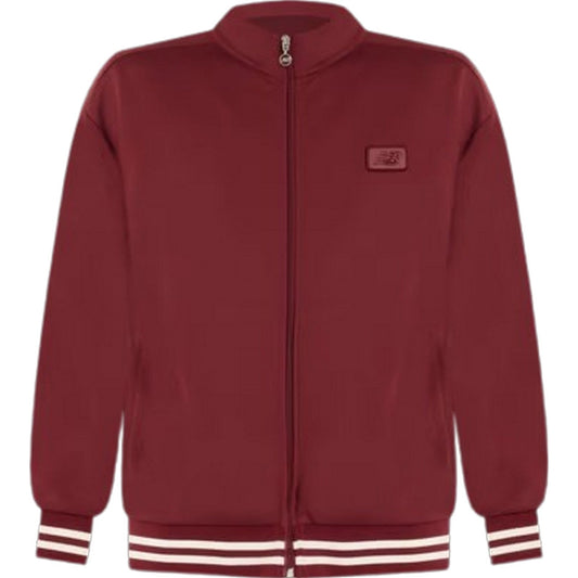 Giacche Uomo New Balance - Post Season Pique Track Jacket - Bordeaux