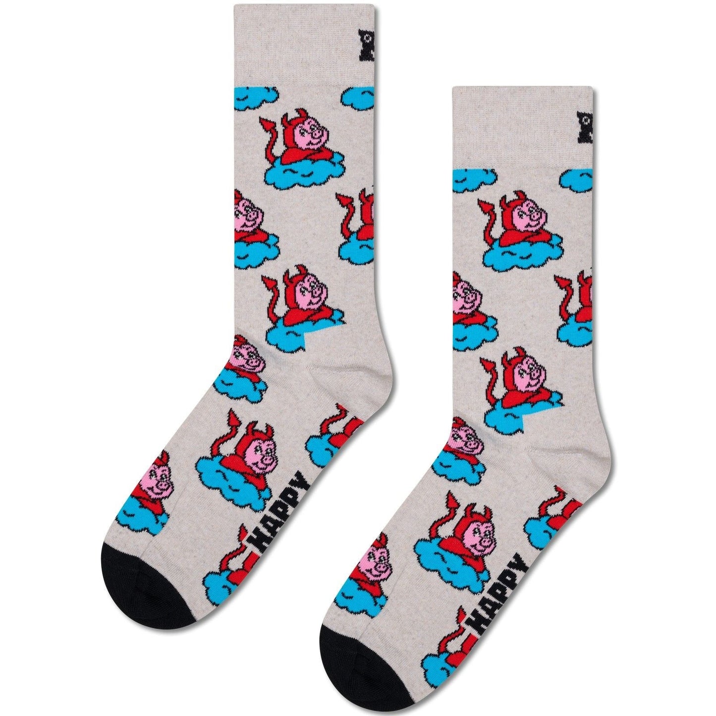 Calze Unisex Happy Socks - Bad Pig Sock - Grigio