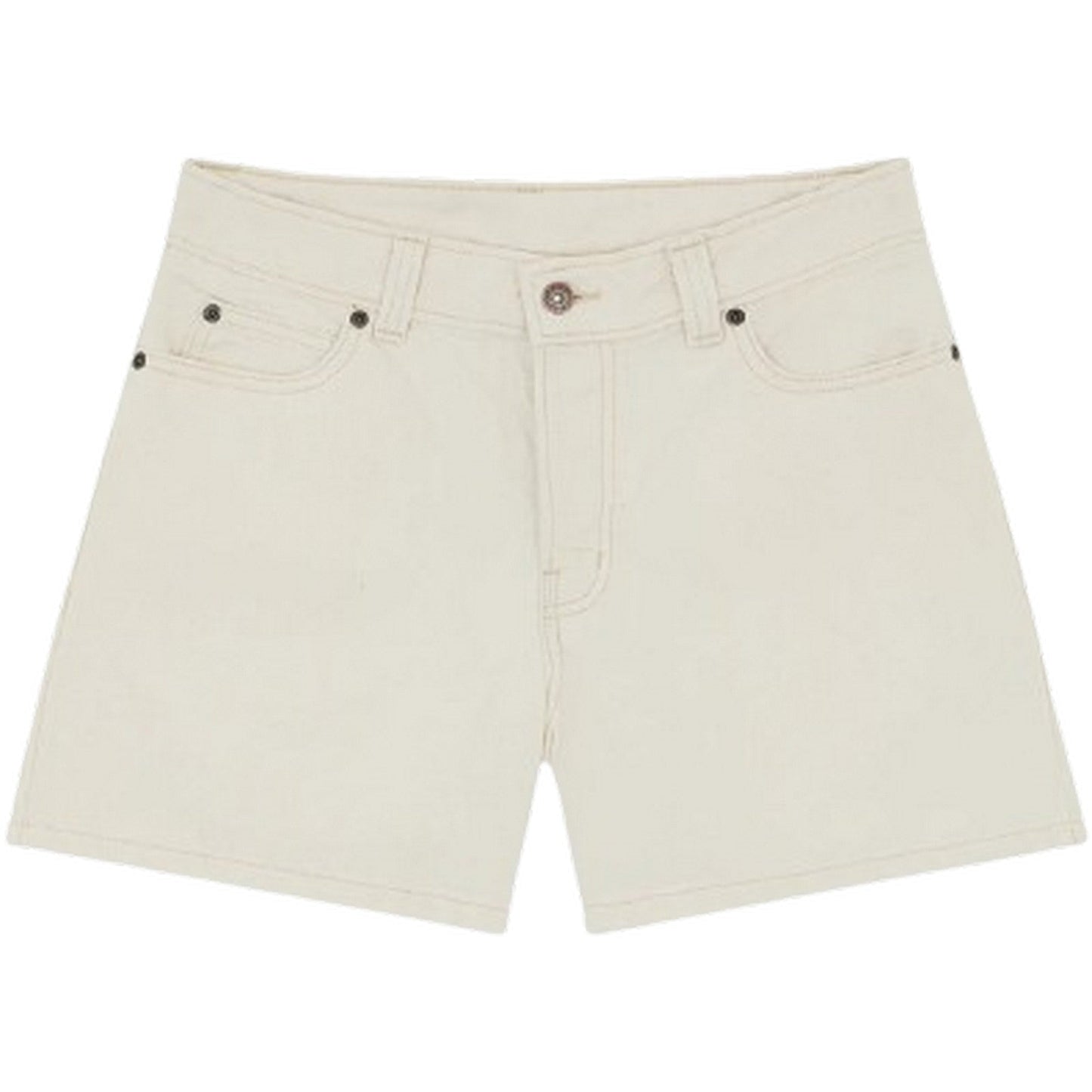Pantaloncini Donna Dickies - 984 5 Inch High Waist Jean Shorts W - Bianco