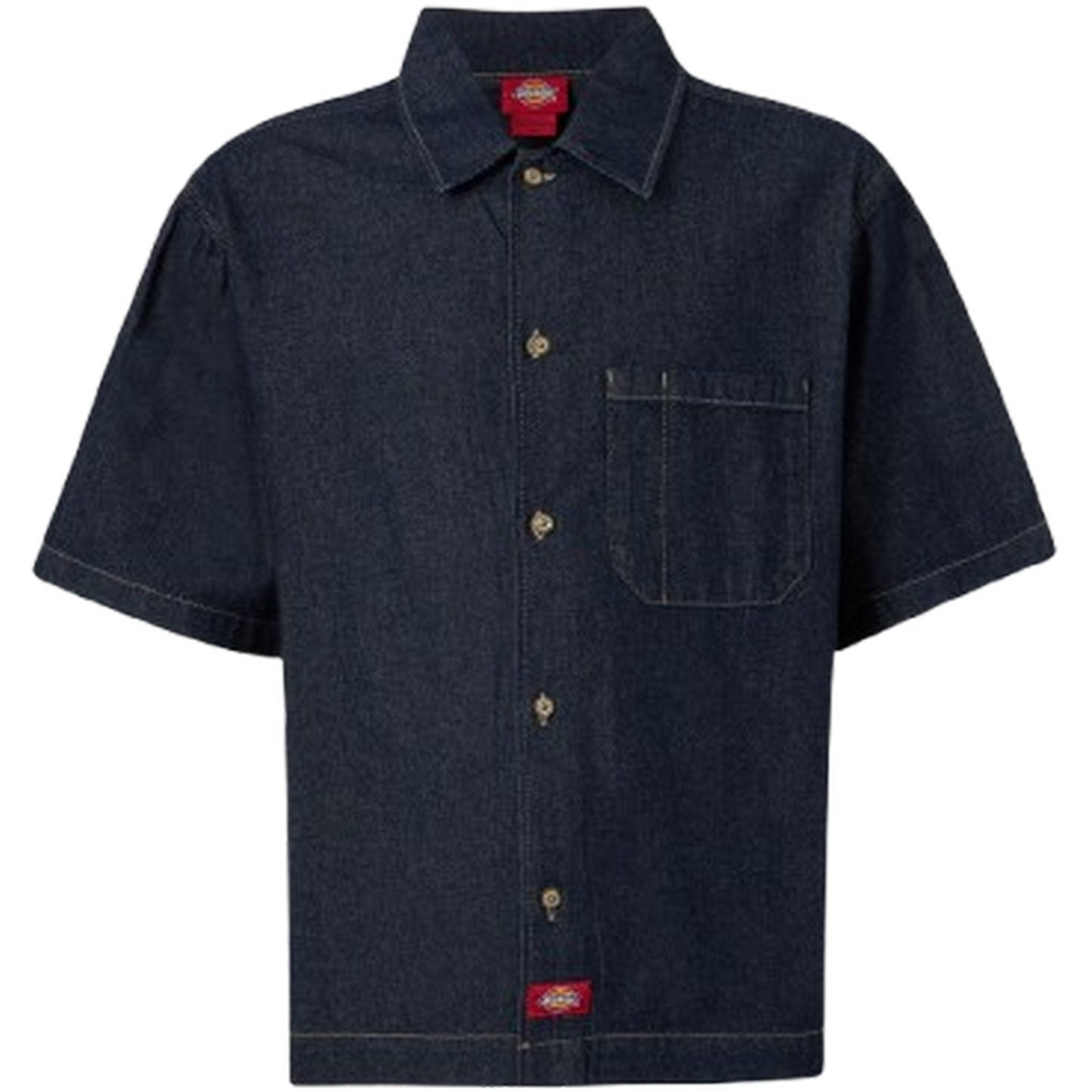 Camicie casual Uomo Dickies - Denim Shirt Ss - Nero