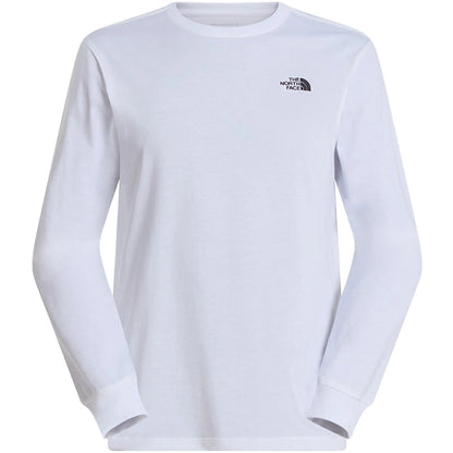 T-shirt Uomo The North Face - M Evolution Simple Dome Regular Long Sle - Bianco