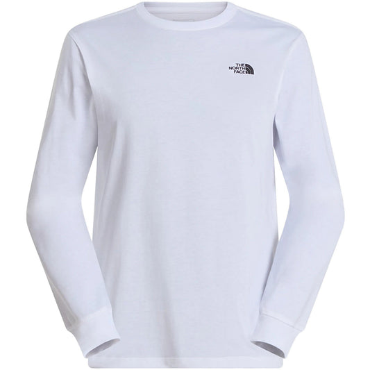 T-shirt Uomo The North Face - M Evolution Simple Dome Regular Long Sle - Bianco