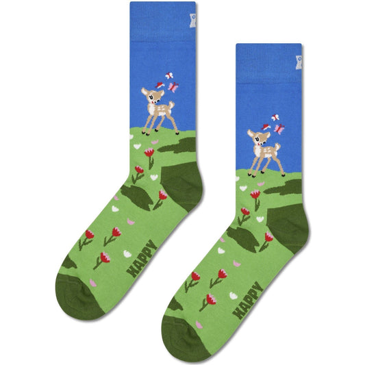 Calze Unisex Happy Socks - Deer Sock - Verde