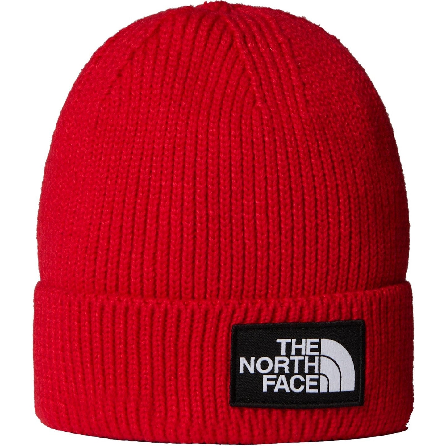 Berretti in maglia Unisex The North Face - Tnf Logo Box Cuffed Beanie - Rosso