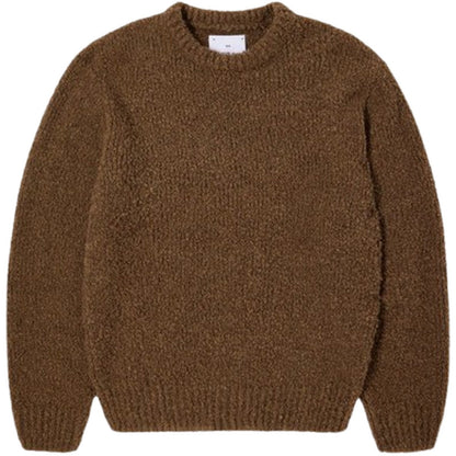Maglioni Uomo Edwin - Dun Textured Sweater - Marrone