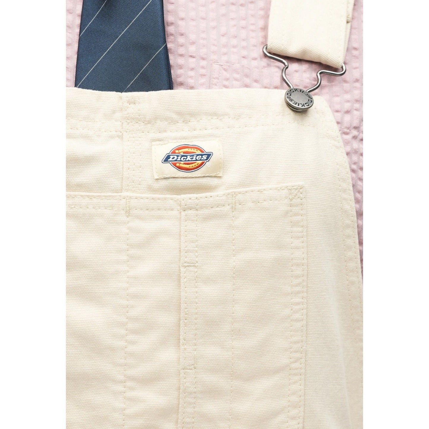 Salopette Donna Dickies - Lightweight Canvas Short Bib W - Beige
