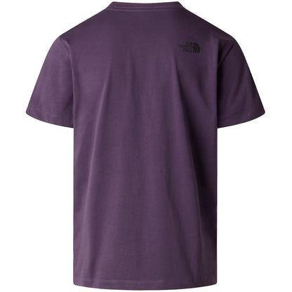 T-shirt Uomo The North Face - M Evolution Box Half Dome Regular Short - Viola