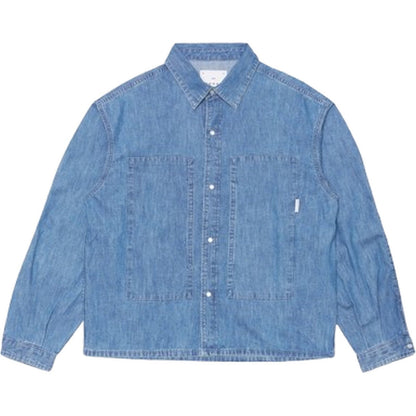 Camicie casual Uomo Edwin - Workman Shirt Ls - Blu