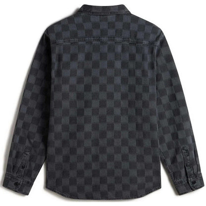 Maglie a manica lunga Uomo Vans - Hastings Checkerboard D - Nero