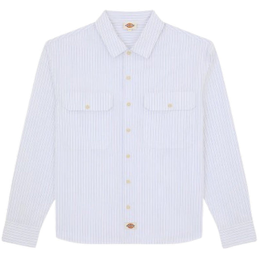 Camicie casual Uomo Dickies - Supima Work Shirt - Bianco