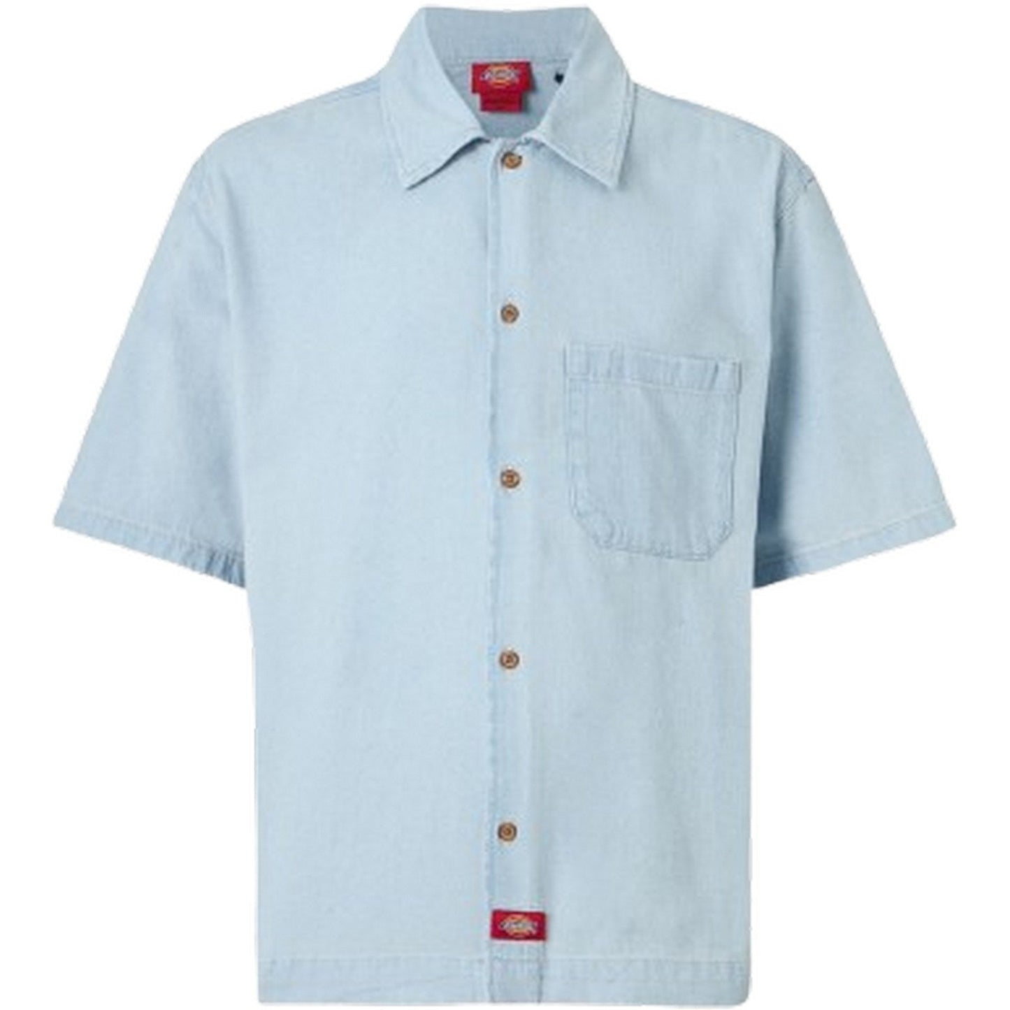 Camicie casual Uomo Dickies - Denim Shirt Ss - Celeste