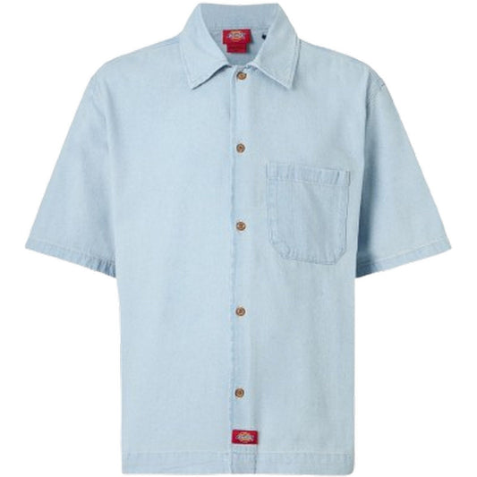 Camicie casual Uomo Dickies - Denim Shirt Ss - Celeste