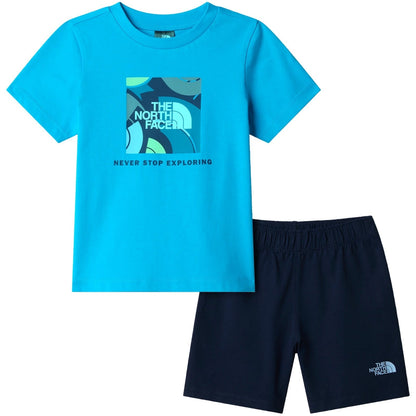 Set di capi coordinati Bambini Unisex The North Face - Kid Box Nse Play Reg Short Set - Blu