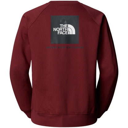 Felpe senza cappuccio Uomo The North Face - M Raglan Box Nse Crew - Bordeaux
