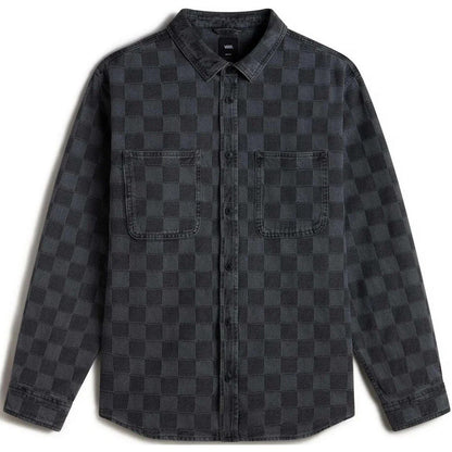 Maglie a manica lunga Uomo Vans - Hastings Checkerboard D - Nero