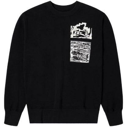 Felpe senza cappuccio Uomo Edwin - Panku Sweat - Nero