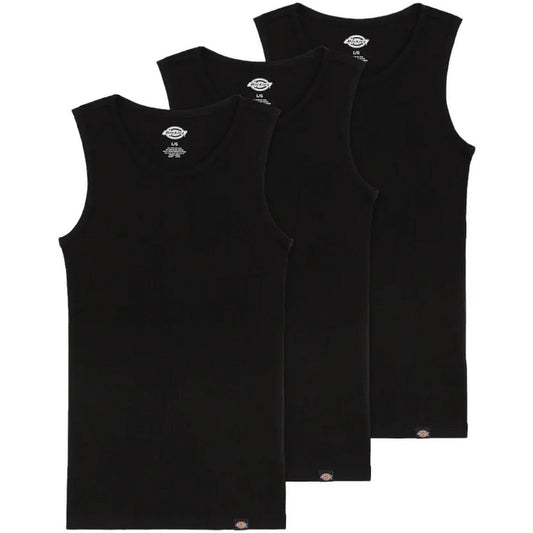 Canotte Uomo Dickies - Amsterdam 3 Pack Vest - Nero