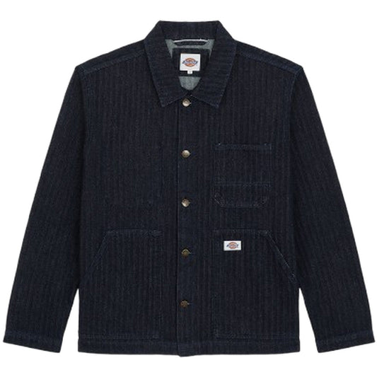 Giacche Uomo Dickies - Selvedge Herringbone Barn Denim Jacket - Blu