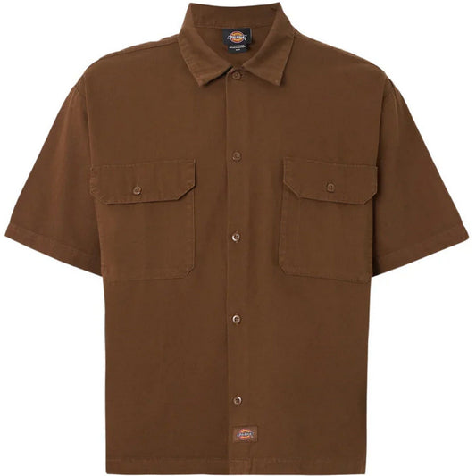 Camicie casual Uomo Dickies - 247 Gd Work Shirt Ss - Marrone