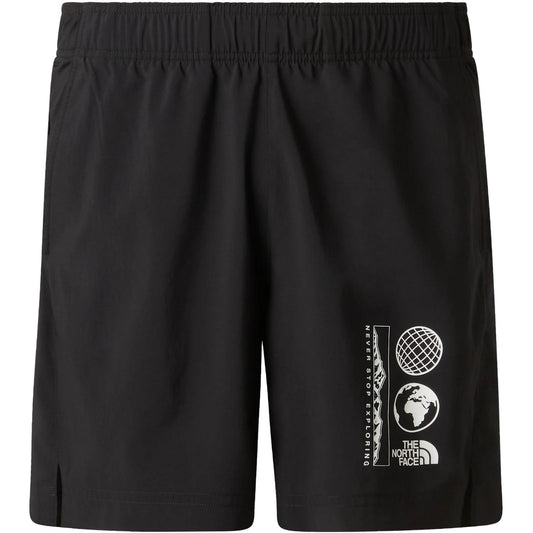 Pantaloncini Uomo The North Face - M 24/7 7In Short-Graphic - Nero