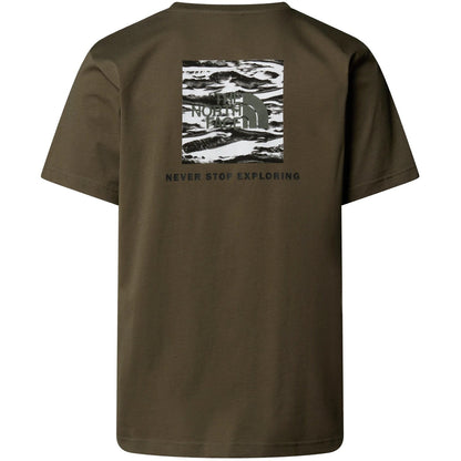 T-shirt Uomo The North Face - M Box Nse Edge Of Light Infill S/S Tee - Marrone