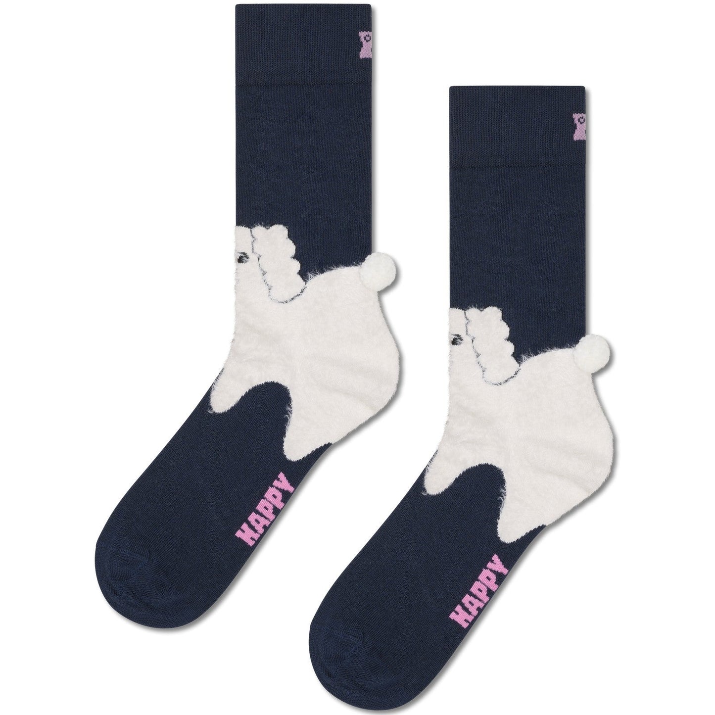 Calze Unisex Happy Socks - Fluffy Dog Sock - Blu